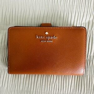 NWT Kate Spade Madison Medium Compact Bifold Wallet / Cavern Clay